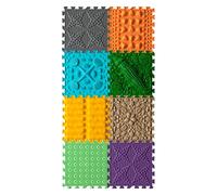 ORTO NATURE Tapis de Sol de Massage Puzzle - Tapis de Jeu orthopédique pour Enfants, Jeu sensoriel, Carreaux de Sol emboîtables, Tapis de Jeu pour Enfants, Ensemble de Tapis de Jeu (Crocodile Ici)