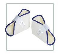 Ortones - Talonnières Antiescarres - Paire de Protecteurs pour Talon, Pied ou Coude pour la Prévention des Escarres et Ulcères de Pression - Usage Quotidien au Lit ou en Fauteuil Roulant - Blanc