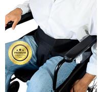 OrtoPrime Ceinture de Sécurité pour Fauteuil Roulant - Ceinture Pélvienne Anti-Chute pour Personnes gées, Universelle et Ajustable, pour Fauteuils Roulants (Taille Universelle Ajustable)