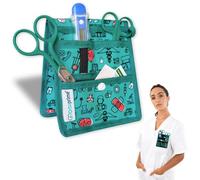 OrtoPrime Matériel Aide Soignante PLUS DE COMPARTIMENTS - Pochette Infirmière - Pochette Infirmière pour Blouse - Accessoire Aide Soignante - Kit Aide Soignante TAILLE IDÉALE