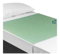 OrtoPrime Pack 2 Alèses Absorbantes Lavables Adultes 3,15 litres/m2 - Plus de 200 Lavages - 4 Couches Imperméables - Alèses Bébé Protège Matelas avec Ailes 90 x 85