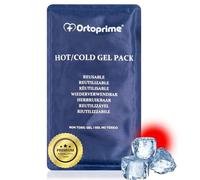 OrtoPrime Poche de Glace en Gel pour Blessures - poche gel chaud froid - Gel Réutilisable pour Congélateur et Micro-ondes 26 x 15 cm - compresses chaud froid Adaptable à Toute Partie du Corps