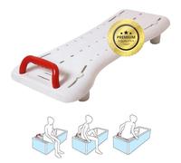 OrtoPrime Siège de Bain antidérapant pour Adulte - Planche de Baignoire réglable pour Un Transfert Facile - avec poignée de sécurité - Banc de Bain Confort et sécurité