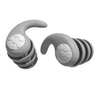 Ortorex Bouchons D’Oreille En Silicone Anti-Bruit Réutilisables, En Silicone Souple Pour Le Sommeil Le Surf, Plongée, La Piscine, La Douche (Gris)
