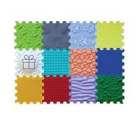 ORTOTO 12 Tapis de Sol Puzzle de Massage - Tapis de Jeu orthopédique pour Enfants, Jeu sensoriel, Carreaux de Sol embo?Tables, Ensemble de Tapis Puzzle (Tout-en-Un)