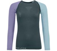 ORTOVOX 120 Comp Light Long Sleeve W - Femme - Vert / Violet - taille L- modèle 2026