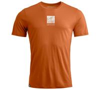 Ortovox - 120 Cool Tec Abstract T-Shirt - Haut en mérinos - S - bristle brown