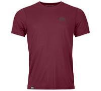 Ortovox - 120 Cool Tec Mountain Stripe T-Shirt - Haut en mérinos - M - red malbec