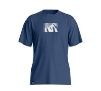 Ortovox - T-shirt de randonnée léger en laine mérinos - 120 Cool Tec Mountain Sun T-shirt M Blue Nunatak pour Homme en Laine - Taille S - Bleu Bleu S