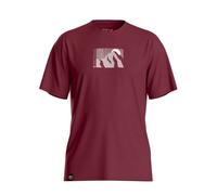 Ortovox T-shirt randonnée 120 Cool Tec Mountain Sun - laine mérinos, anti-UV - Homme M Red Malbec
