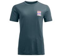 Ortovox - T-shirt en laine de mérinos - 140 Cool Mountain Gradient T-shirt W Dark Arctic Grey pour Femme en Laine - Taille L - Gris Gris L