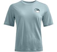 Ortovox - T-shirt en laine de mérinos - 140 Cool Round Landscape T-shirt W Glacier Grey pour Femme en Laine - Taille XS - Gris Gris XS