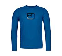 Ortovox - 150 Cool Mountain Silhouette LS - T-shirt en laine mérinos homme Blue Note - XL