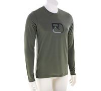 Ortovox - 150 Cool Mountain Silhouette L/S - Haut en mérinos - L - dark wild herbs