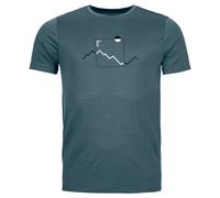 Ortovox - 150 Cool Peak Focus T-Shirt - Haut en mérinos - M - dark arctic grey