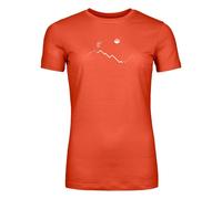Ortovox - Women's 150 Cool Peak Focus T-Shirt - T-shirt en laine mérinos - M - sunset orange