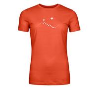 Ortovox - 150 Cool Peak Focus TS - T-shirt en laine mérinos femme Sunset Orange - XS