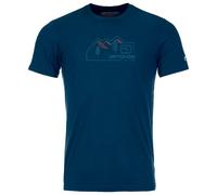 Ortovox - 150 Cool Vintage Badge T-Shirt - Haut en mérinos - XXL - deep ocean