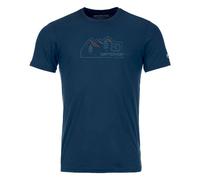Ortovox - 150 Cool Vintage Badge TS - T-shirt en laine mérinos homme Deep Ocean - S