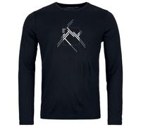 Ortovox - 185 Merino Mountain Cutout L/S - Haut en mérinos - L - black raven