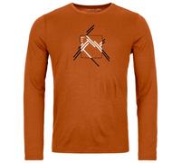 Ortovox - 185 Merino Mountain Cutout L/S - Haut en mérinos - XXL - bristle brown