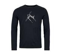 Ortovox - 185 Merino Mountain Cutout LS - Sous-vêtement mérinos homme Black Raven - M