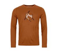 ORTOVOX 185 Mérinos MTN Cutout LS M, 83075, Bristle Brown, XXL