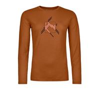 ORTOVOX 185 Mérinos MTN Cutout LS W, 83076, Bristle Brown, L