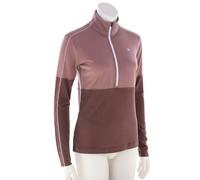 Ortovox 185 Rock´n`Wool Zip Neck Femmes T-shirt fonctionnel S Rose