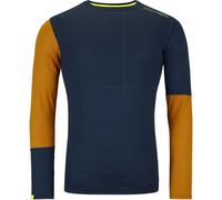 ORTOVOX 185 Rock'n'wool Long Sleeve M - Homme - Marron / Bleu - taille XL- modèle 2025