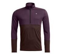 Ortovox - 185 Rock'N'Wool Zip Neck - Maillot thermique laine mérinos homme Dark Wild Berry - L