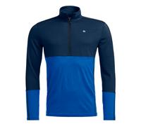 Ortovox - 185 Rock'N'Wool Zip Neck - Maillot thermique laine mérinos homme Deep Ocean - XL
