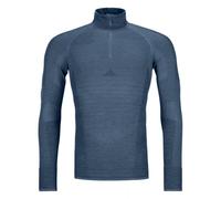 Ortovox - Sous-vêtement en laine de mérinos - 230 Competition Zip Neck M Petrol Blue pour Homme en Laine - Taille L - Bleu Bleu L