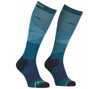 Ortovox - Chaussettes en laine de mérinos - All Mountain Long Socks M Petrol Blue pour Homme en Laine - Taille 39-41 - Bleu Bleu 39-41