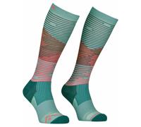 Ortovox - Chaussettes en laine de mérinos - All Mountain Long Socks W Ice Waterfall pour Femme en Laine - Taille 35-38 - Vert Vert 35-38