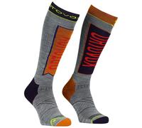 Ortovox - Chaussettes en laine de mérinos - Freeride Long Socks M Clay Orange pour Homme en Laine - Taille 39-41 Orange 39-41