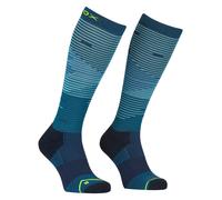 Ortovox - Chaussettes en laine de mérinos - All Mountain Long Socks M Petrol Blue pour Homme en Laine - Taille 39-41 - Bleu Bleu 39-41