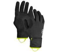 ORTOVOX Fleece Grid Cover Glove M - Homme - Noir / Jaune - taille S- modèle 2024