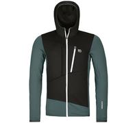 ORTOVOX Fleece Grid Hoody - Homme - Noir / Vert - taille S- modèle 2026