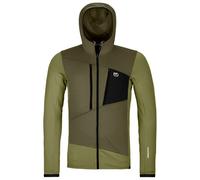 Ortovox - Polaire à capuche en laine de mérinos - Fleece Grid Hoody M Wild Herbs pour Homme en Laine - Taille L - Kaki Kaki L