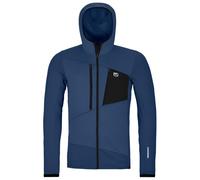 Ortovox - Fleece Grid Hoody - Polaire en laine mérinos homme Blue Nunatak - M