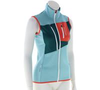 Ortovox Fleece Grid Vest Femmes Gilet Outdoor S Bleu clair