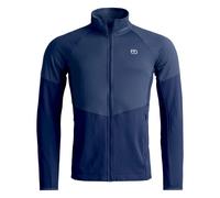 Ortovox - Polaire mérinos légère et respirante - Fleece Light Grid Jacket M Deep Ocean pour Homme en Laine - Taille M - Bleu Bleu M