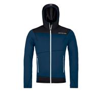 Ortovox - Polaire stretch à capuche en laine mérinos - Fleece Light Hoody M Deep Ocean pour Homme en Laine - Taille L - Bleu Bleu L