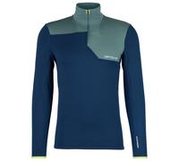 Ortovox - Fleece Light Zip Neck - Haut à manches longues - L - deep ocean