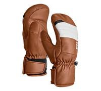ORTOVOX FULL LEATHER MITTEN W, 56345, Bristle Brown, M