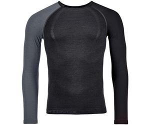Ortovox Homme 120 Comp Light Long Sleeve M Tricot, Noir de Jais, XXL EU