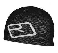 Bonnet en laine Ortovox Merino Logo Knit Beanie noir rave