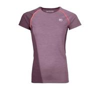 Ortovox - T-shirt respirant - 120 Cool Tec Fast Upward T-shirt W Wild Berry pour Femme en Laine - Taille S - Rouge Rouge S