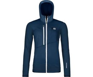 ORTOVOX Mixte Fleece Grid Hoody W Maillot De Survêtement, Bleu (Deep Ocean), M EU